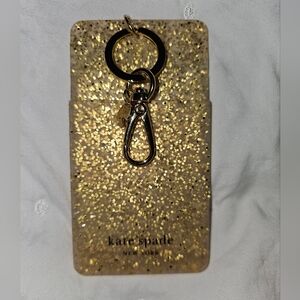 Kate Spade New York Luggage Tag Gold Sparkles Brand New